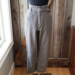 Rebecca Taylor pinstripes high waisted pants